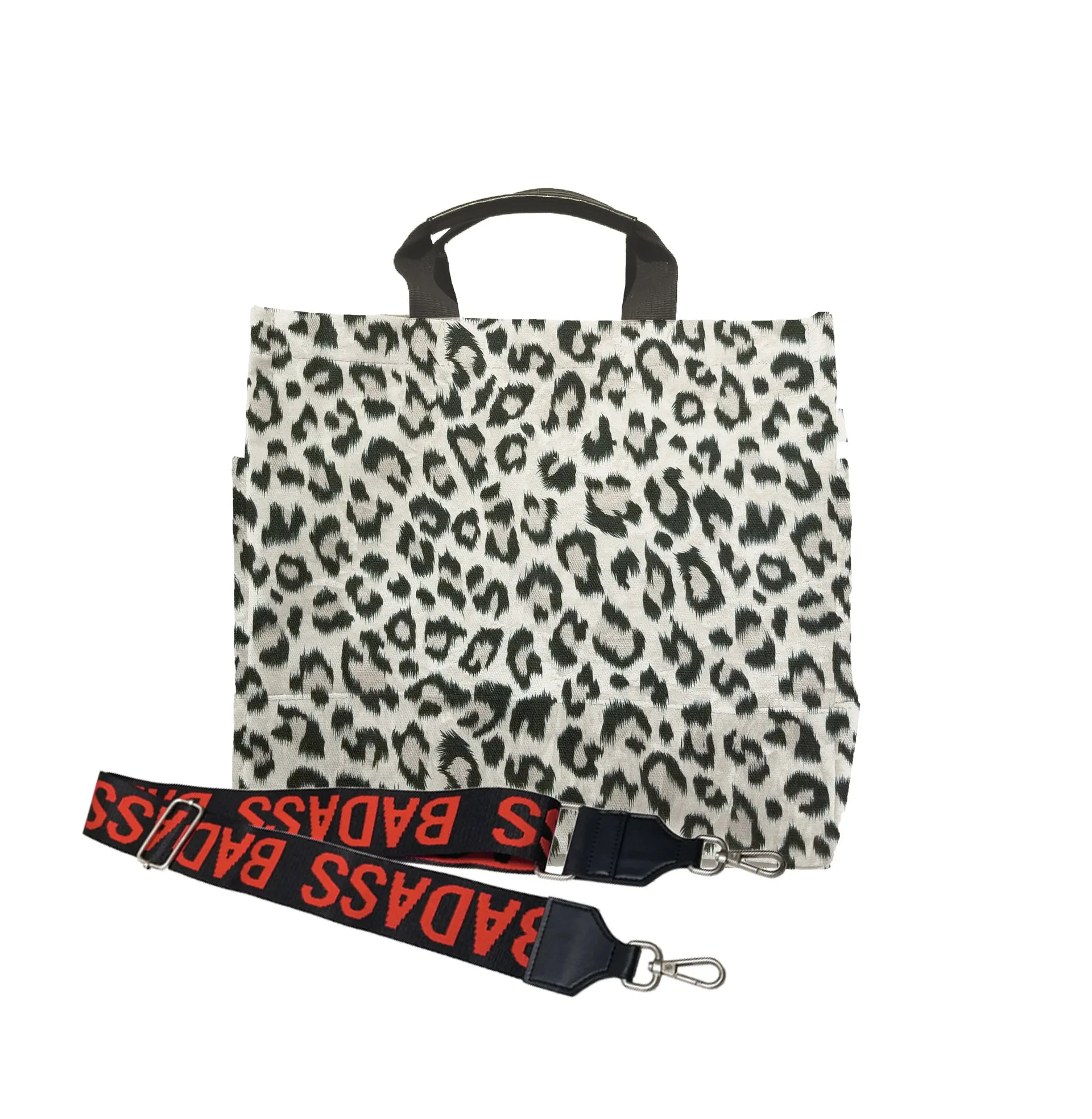 Luxe North South Bag in Leopard