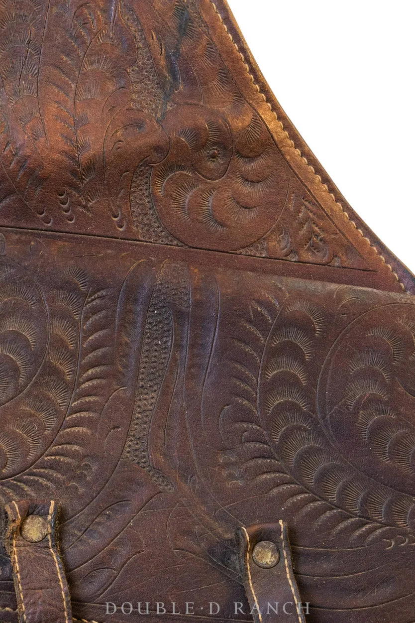 Miscellaneous, Saddlebags, Hand Tooled, Martinez, Saddlery, Vintage, 594