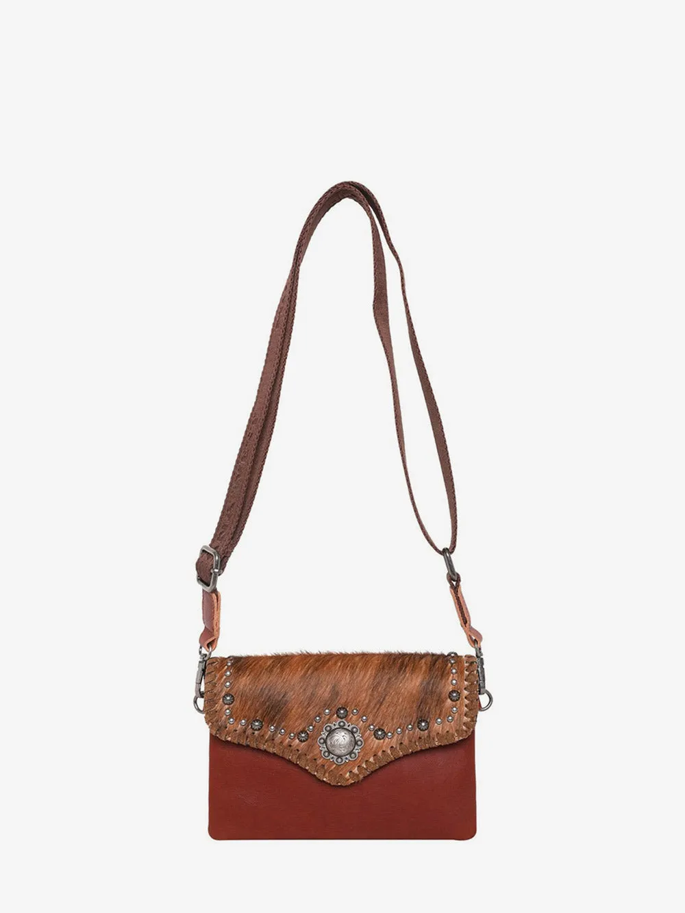 Montana West Hair-On Cowhide Leather Crossbody