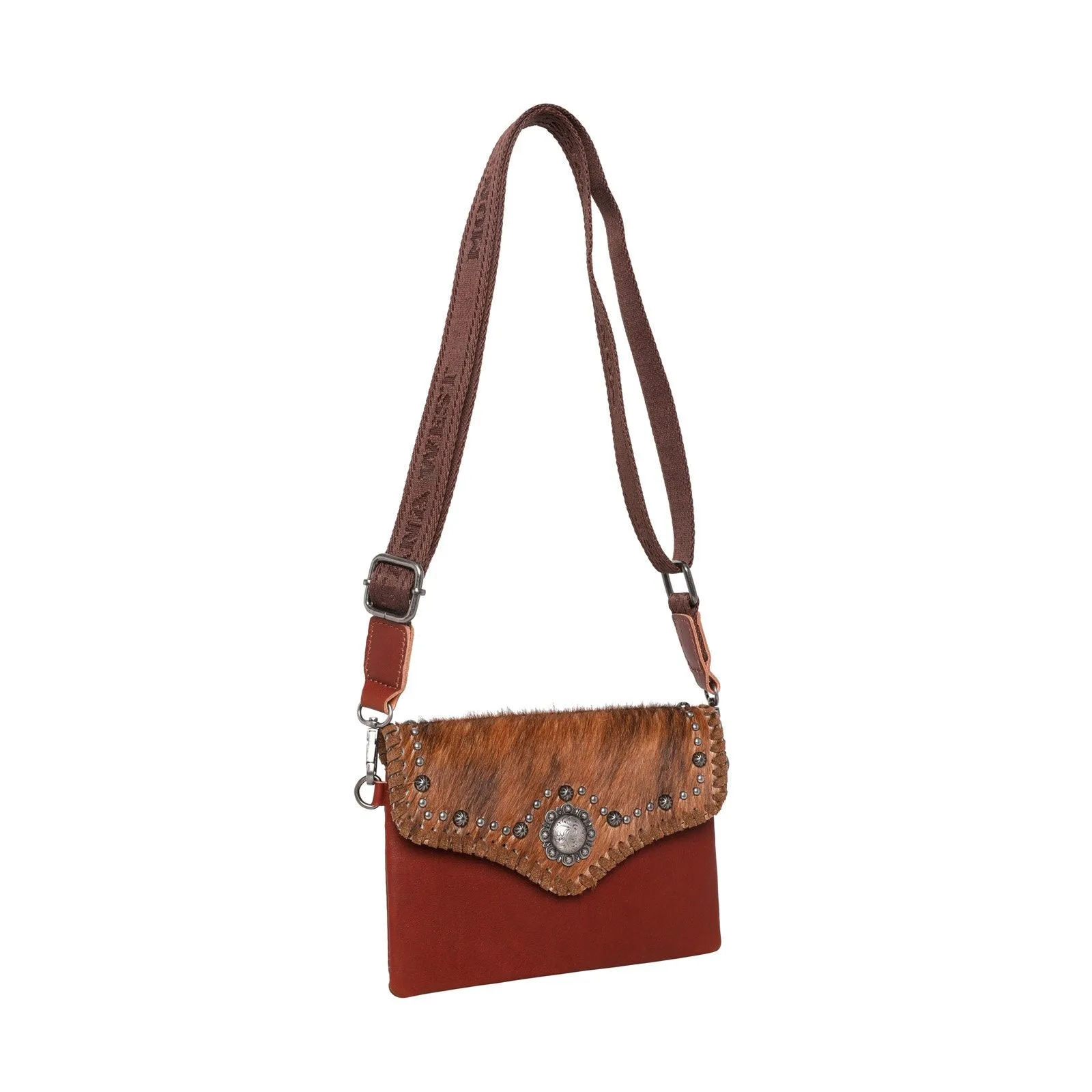 Montana West Hair-On Cowhide Leather Crossbody