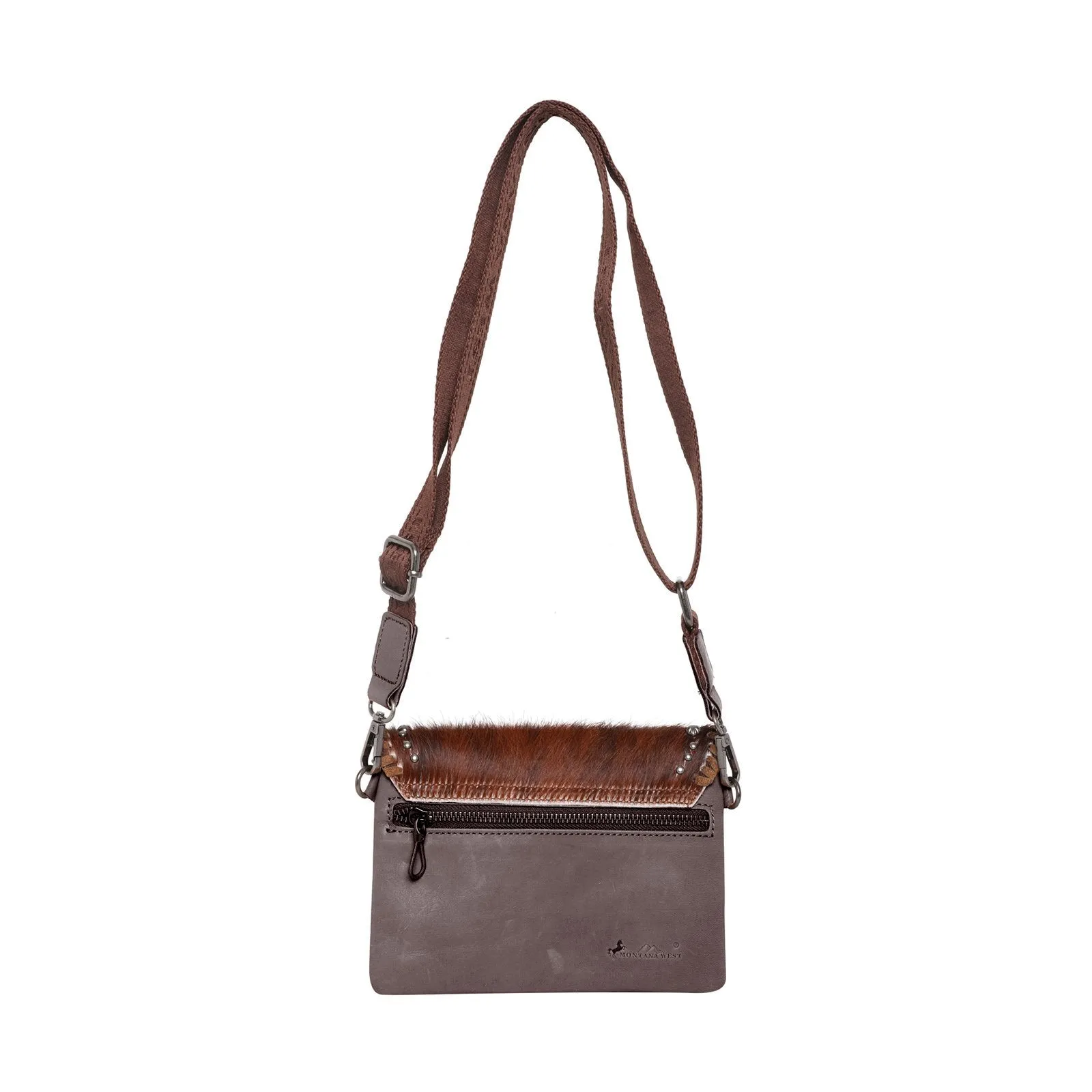 Montana West Hair-On Cowhide Leather Crossbody