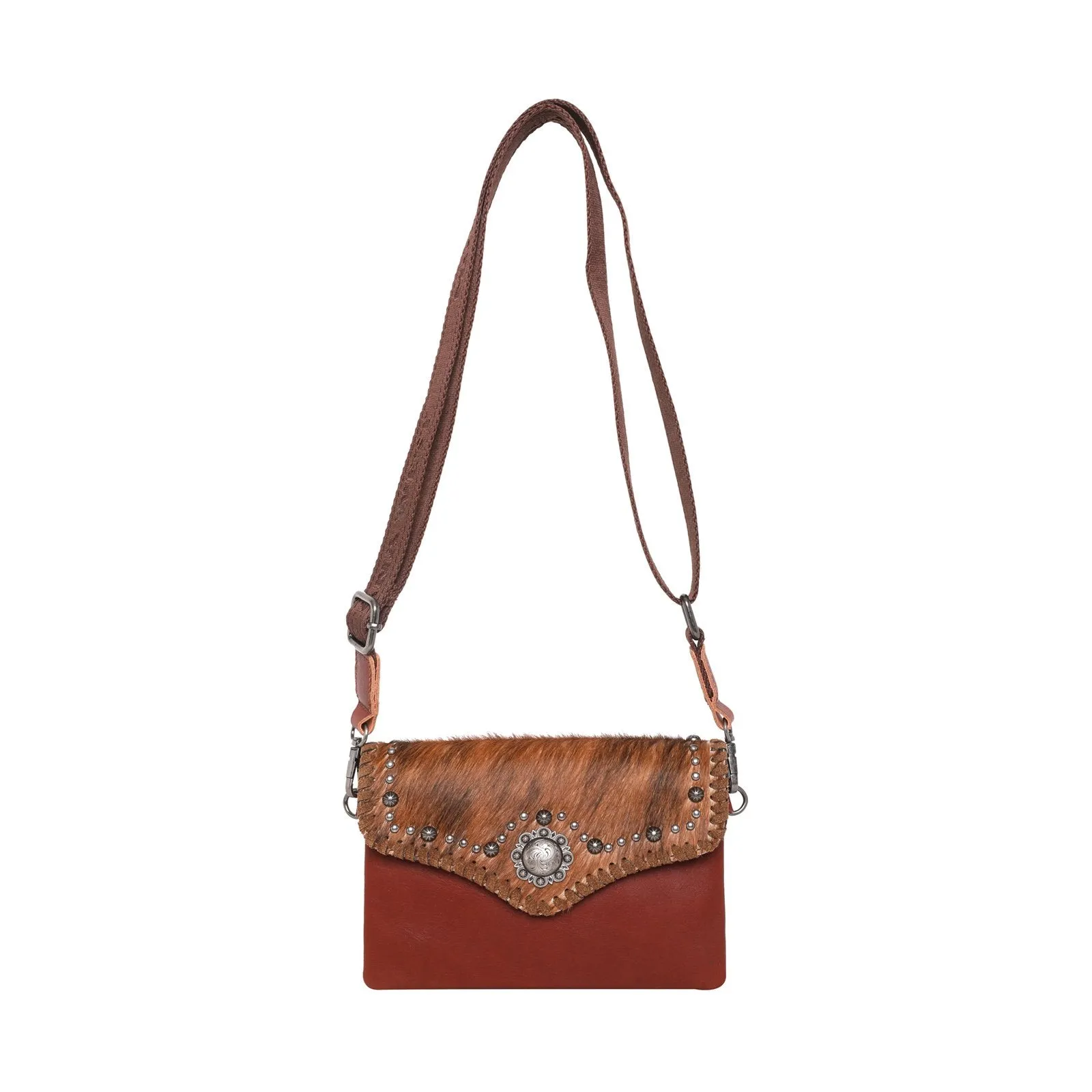 Montana West Hair-On Cowhide Leather Crossbody