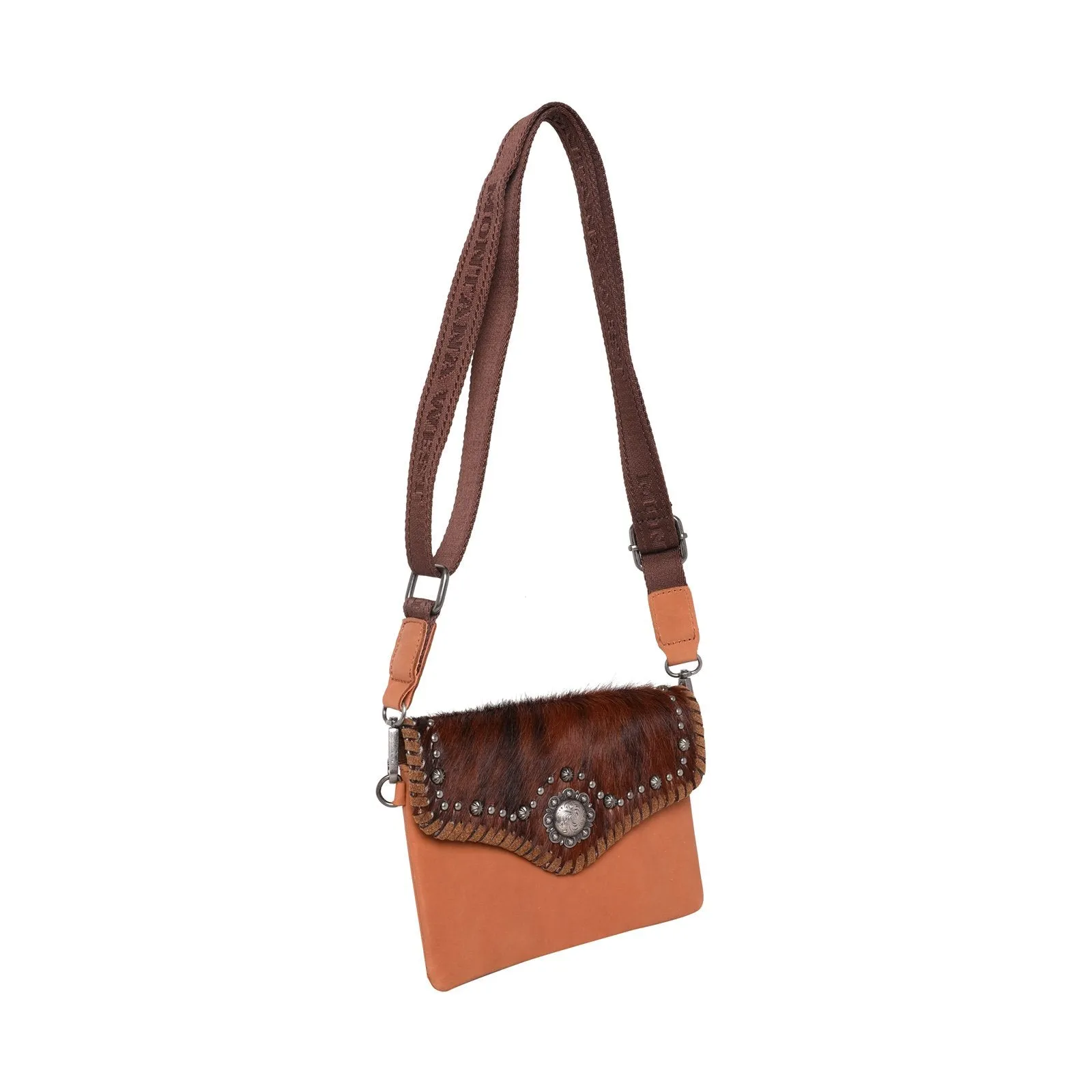 Montana West Hair-On Cowhide Leather Crossbody