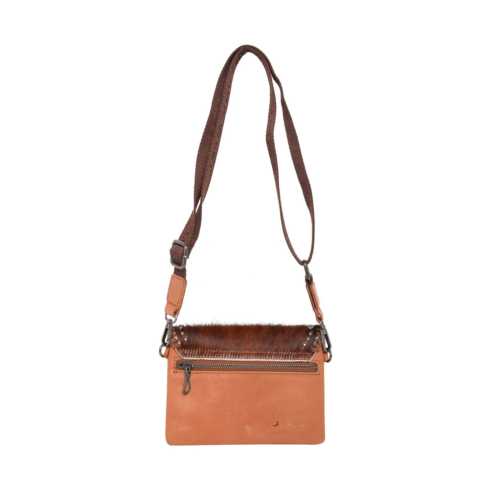 Montana West Hair-On Cowhide Leather Crossbody