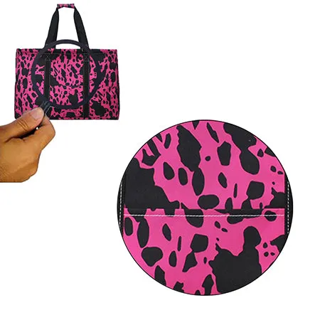 Neon Cow Hot Pink NGIL Mega Shopping Utility Tote Bag