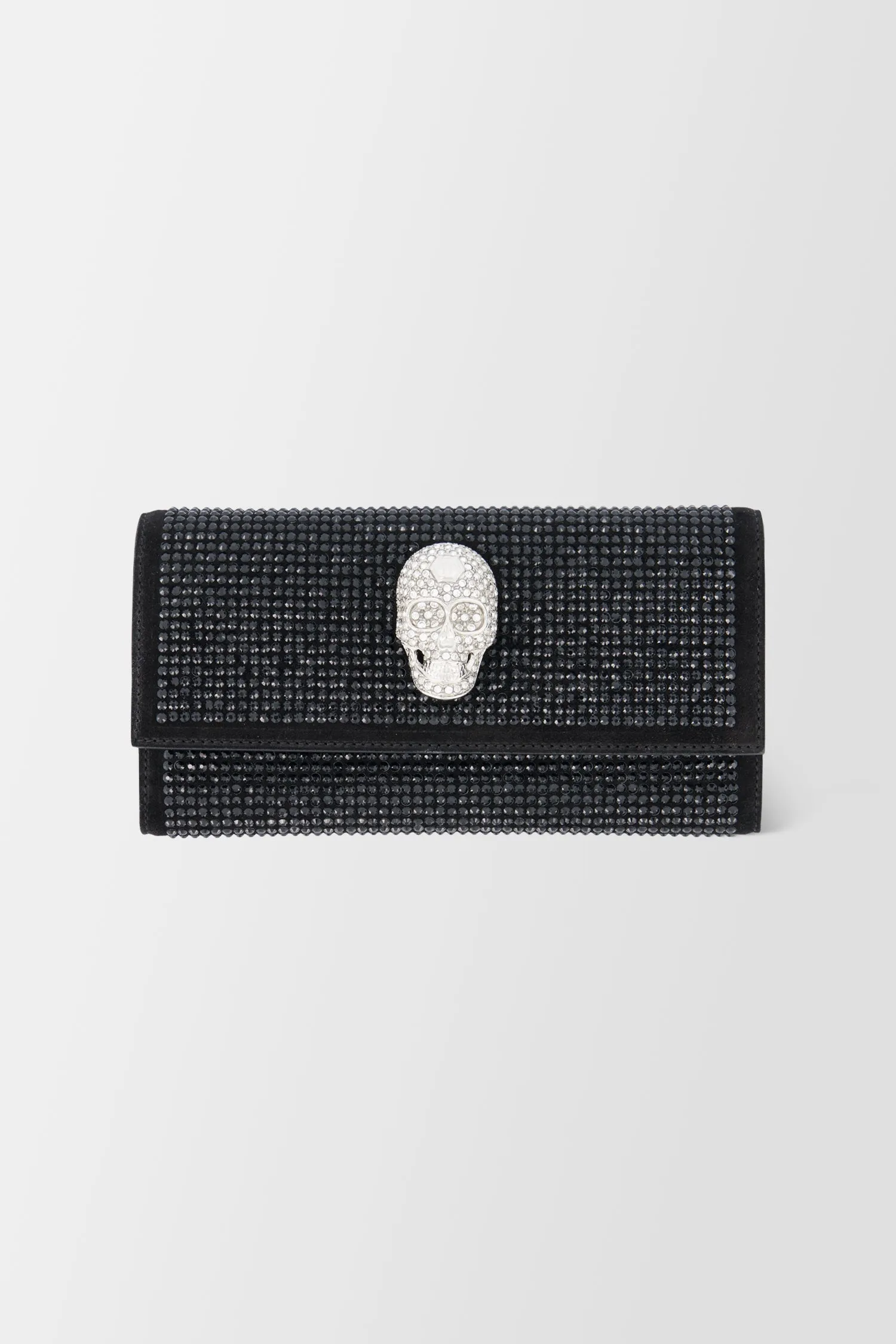 Philipp Plein Black Mini Crystal Shoulder Bag