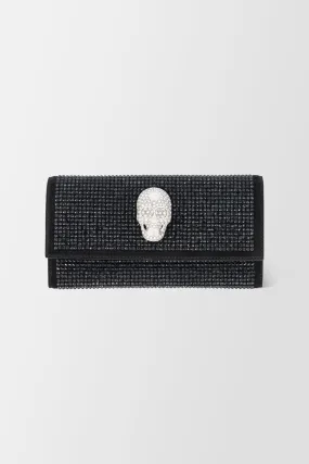 Philipp Plein Black Mini Crystal Shoulder Bag