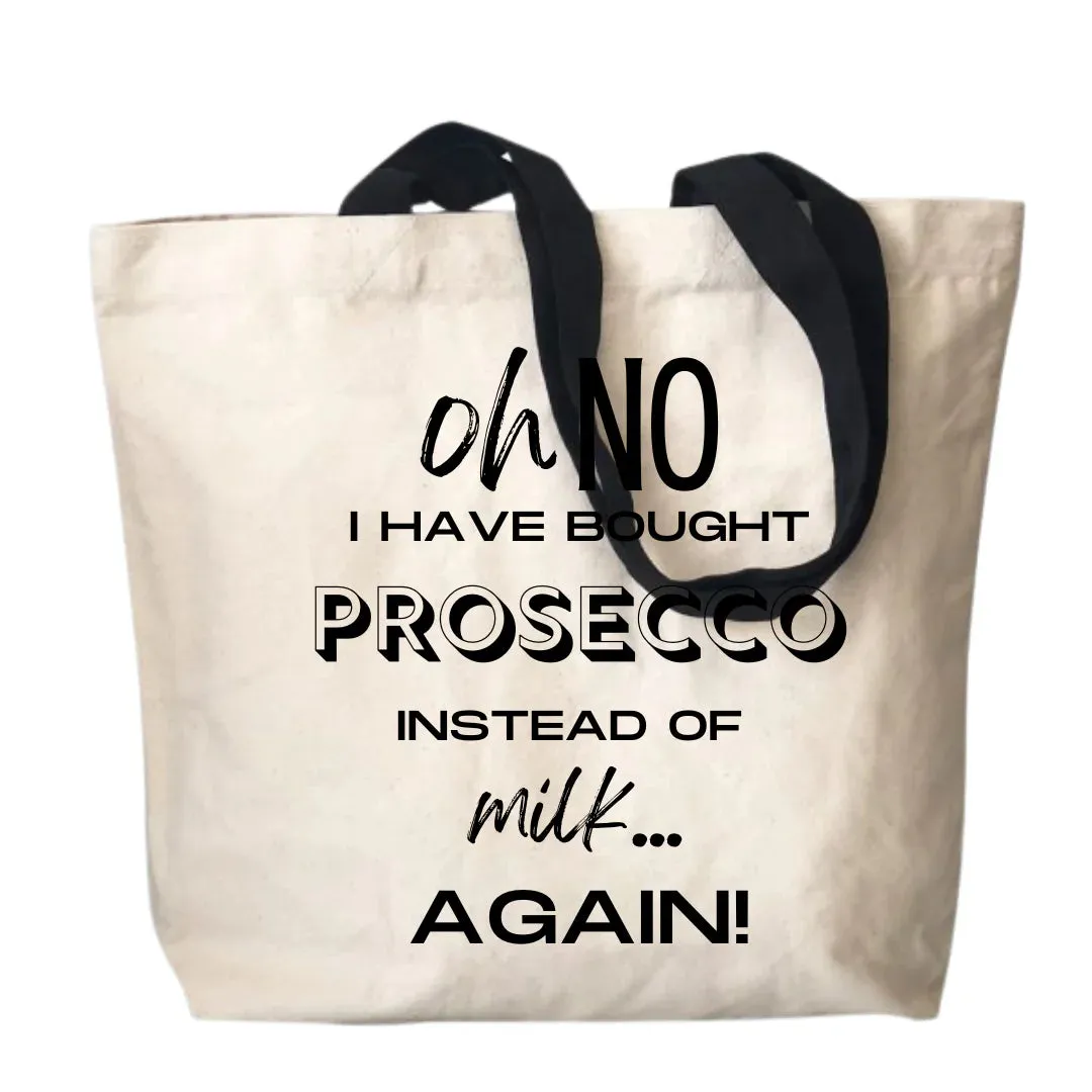 Prosecco v Milk Canvas Tote