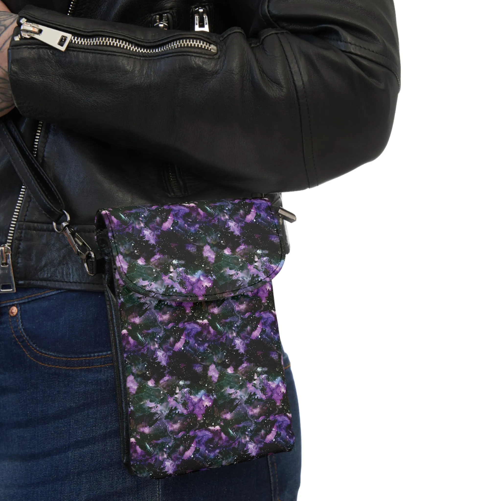 Purple Storm Crossbody Phone Bag