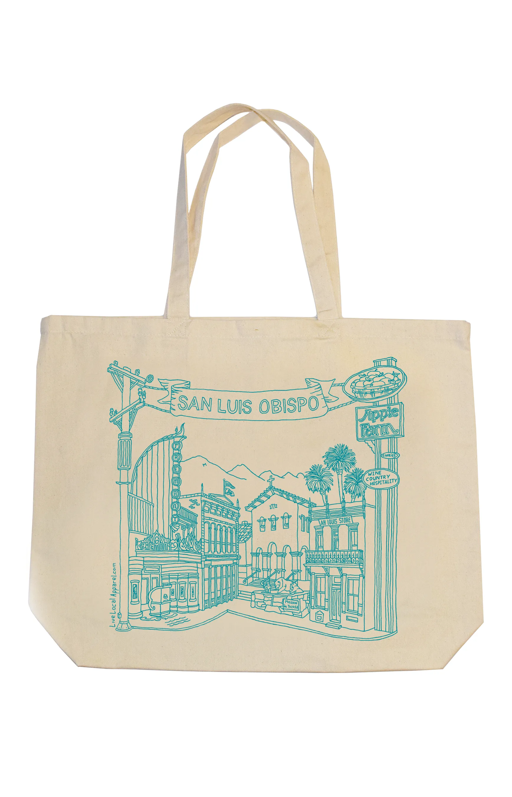 San Luis Obispo 7 Sisters Jumbo Tote Bag