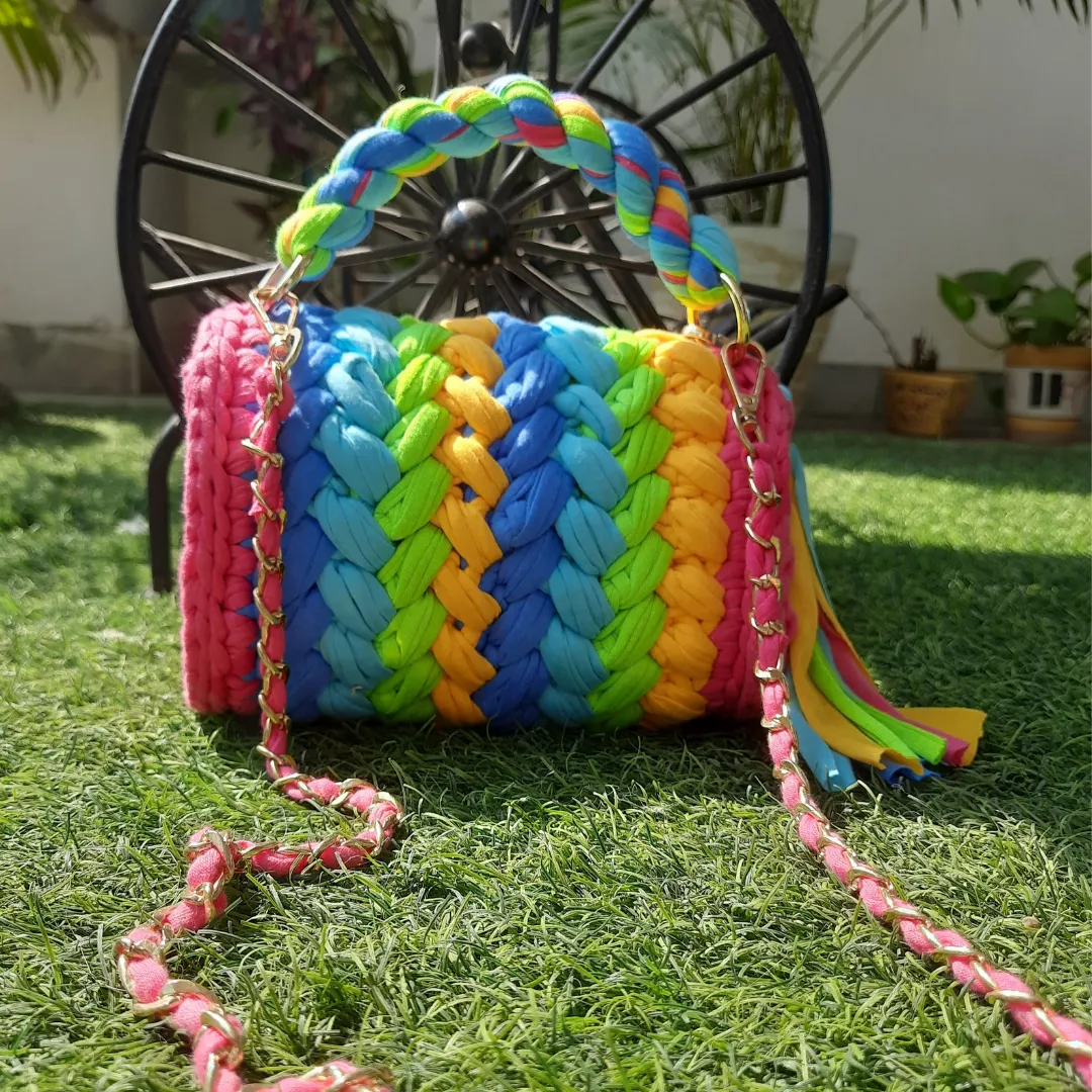 Shiroli Handmade Designer Prismatic Bag