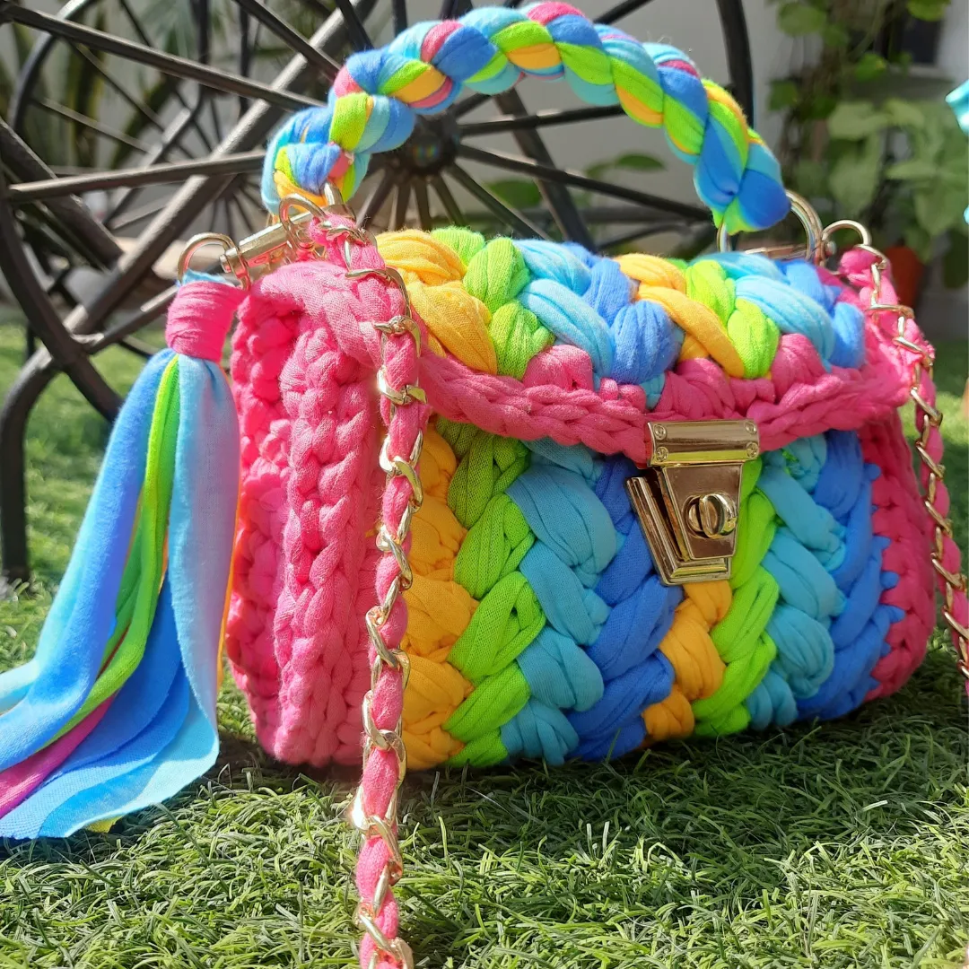 Shiroli Handmade Designer Prismatic Bag