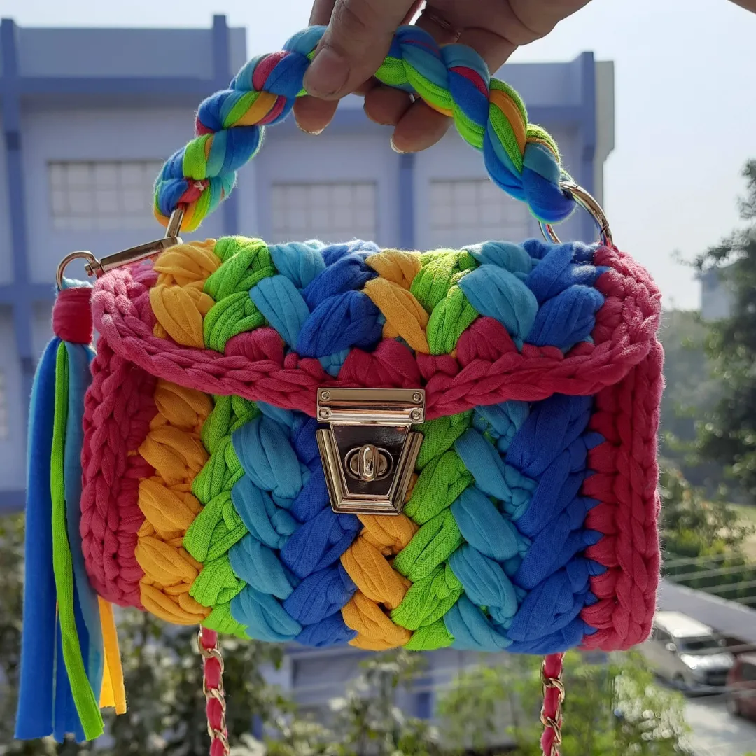 Shiroli Handmade Designer Prismatic Bag