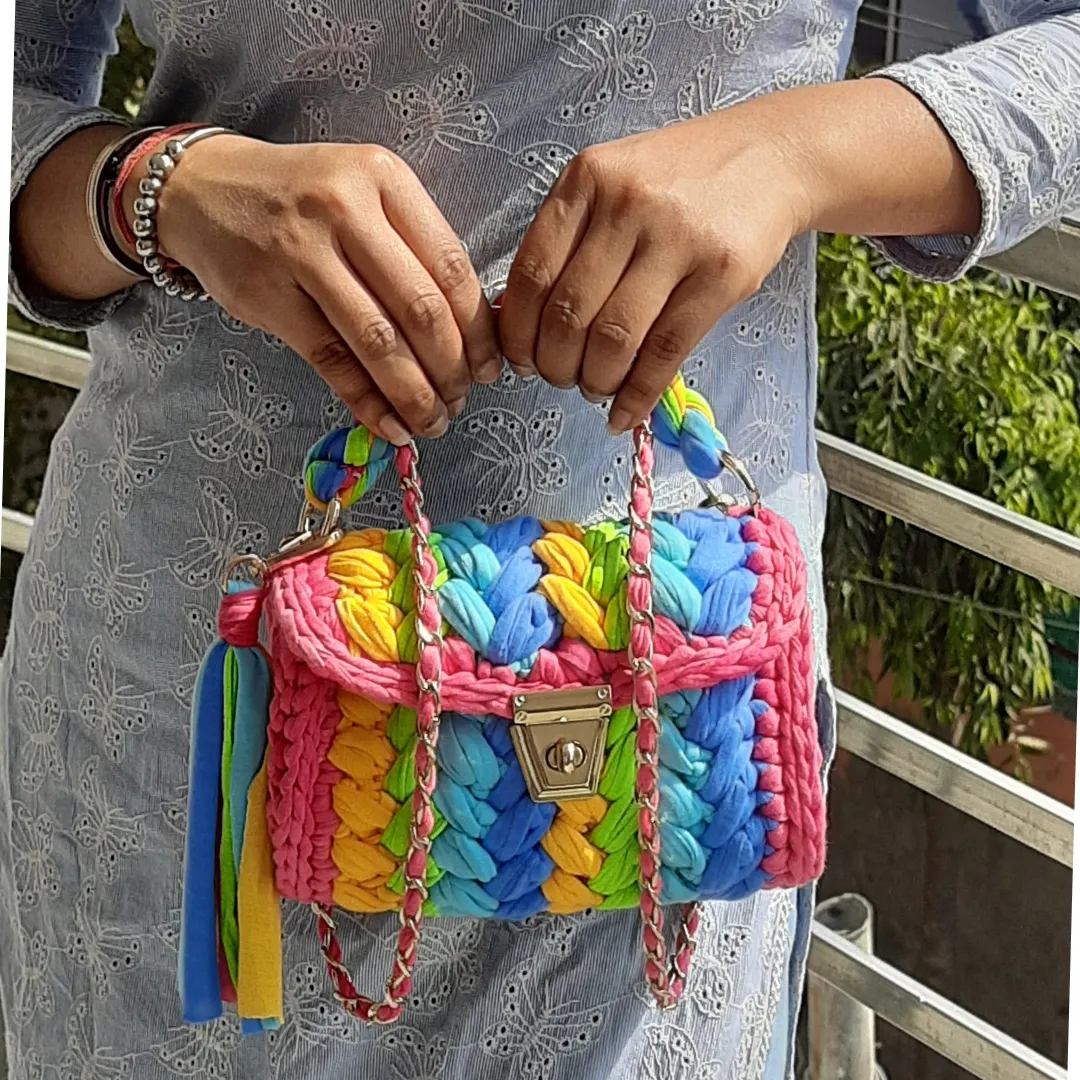 Shiroli Handmade Designer Prismatic Bag