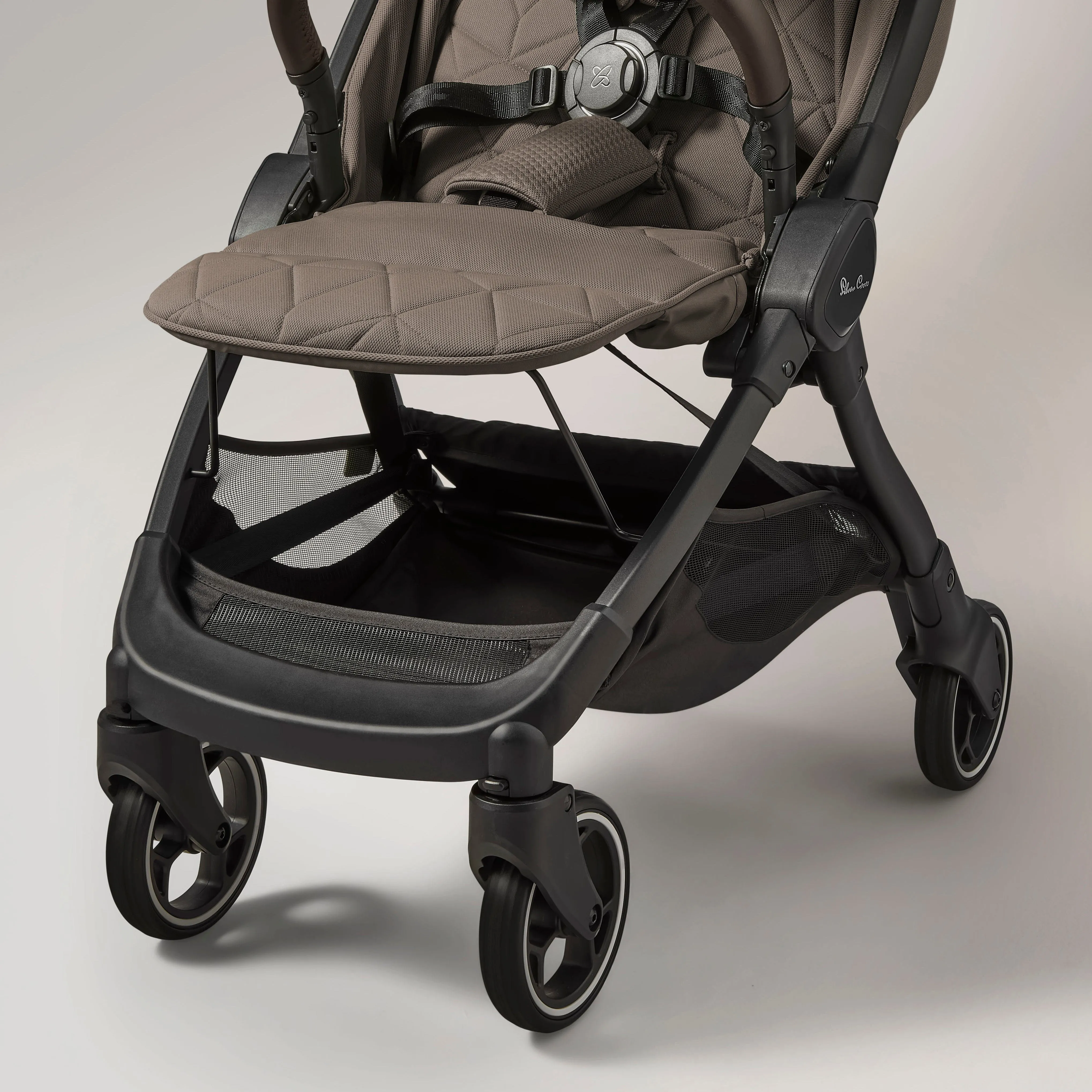 Silver Cross Clic Stroller with Snack Tray and Travel Bag - Cobble