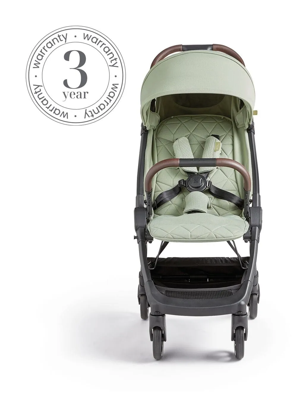 Silver Cross Clic Stroller with Snack Tray and Travel Bag - Sage