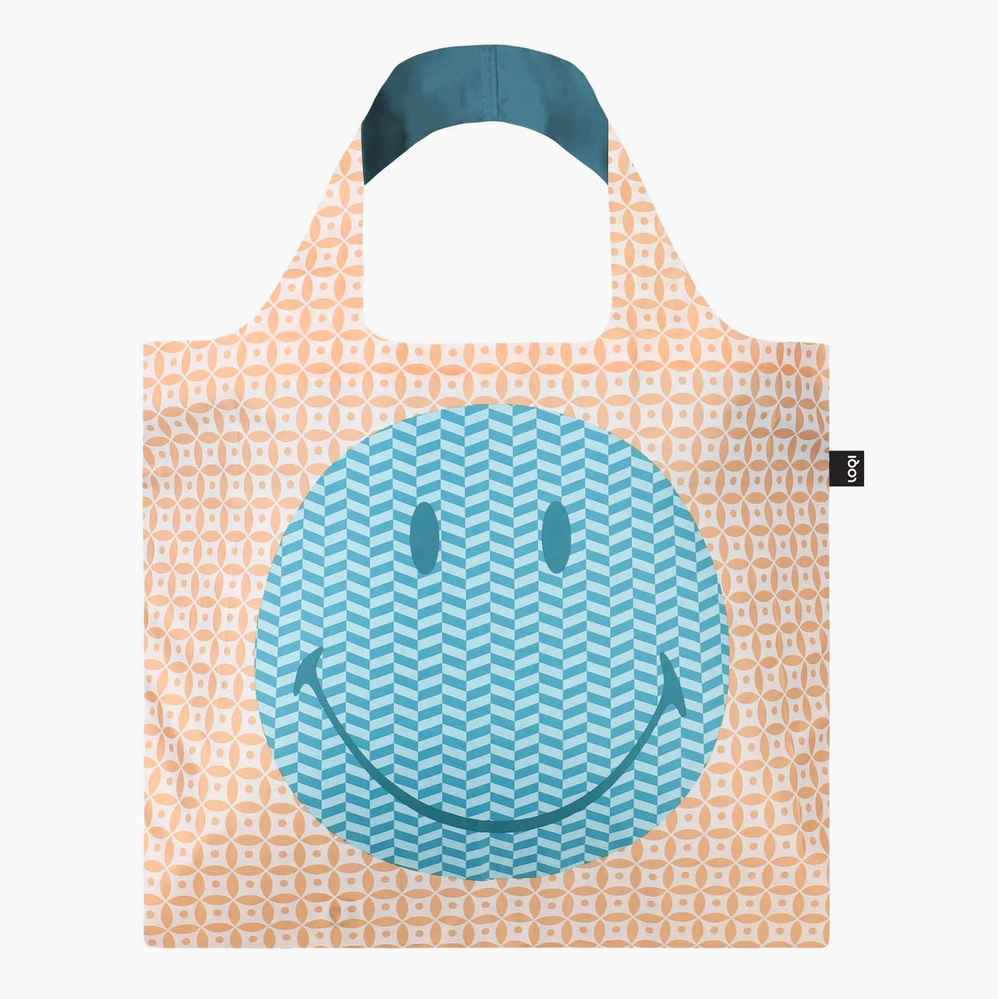 Smiley Geometric Recycled Bag