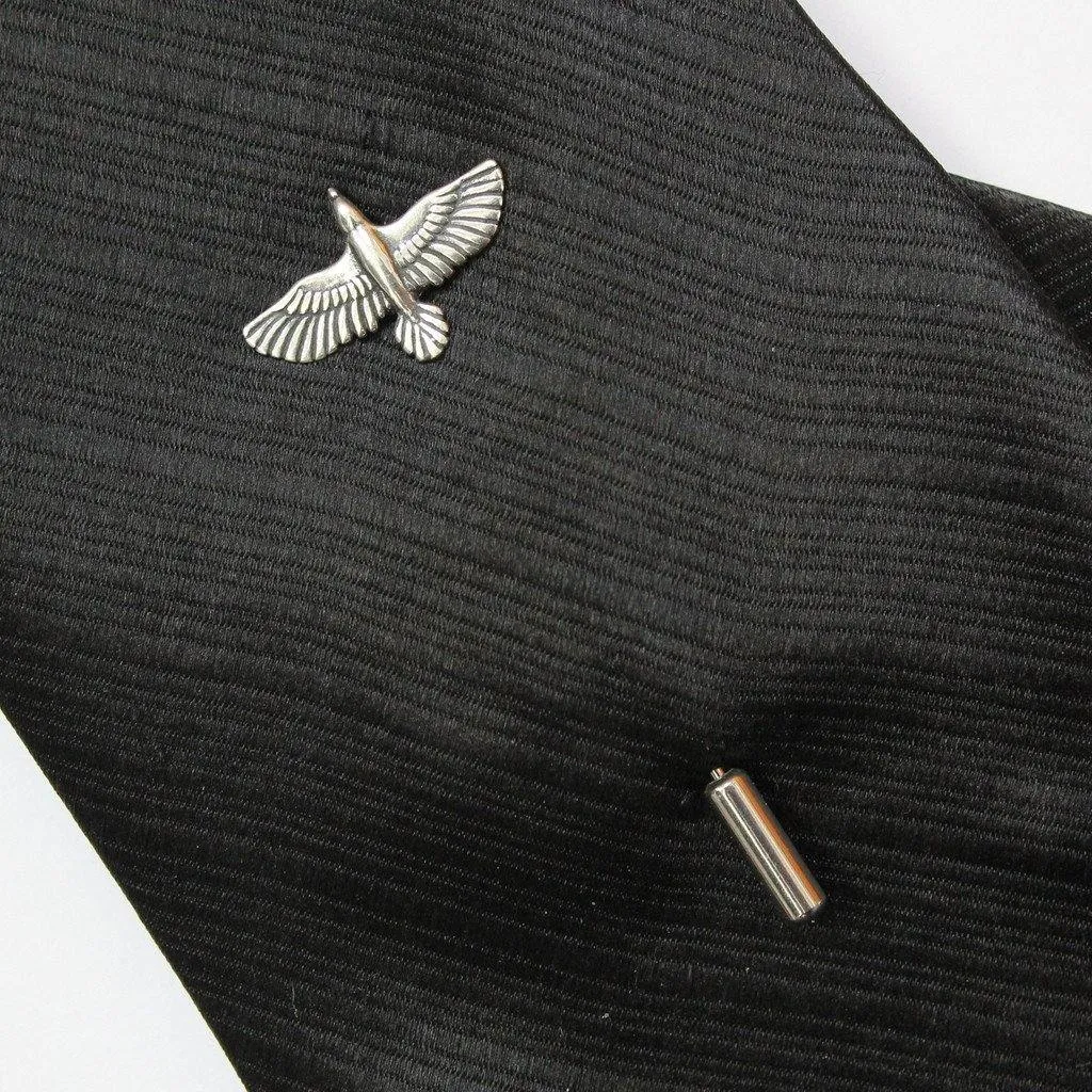 Soaring Raven in Flight Ascot Stickpin