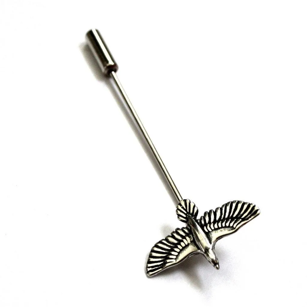 Soaring Raven in Flight Ascot Stickpin