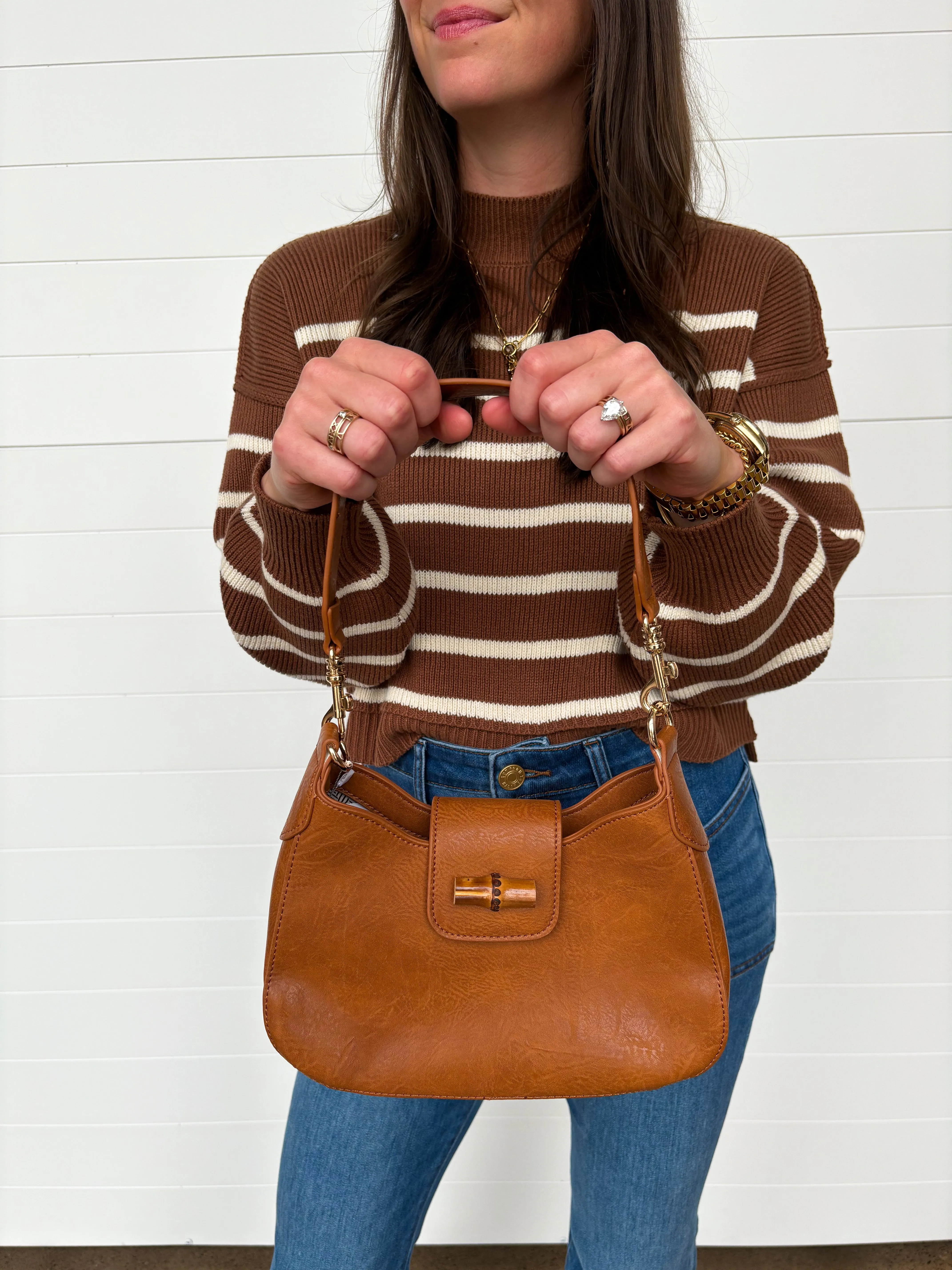 The Dani Bamboo Shoulder Bag