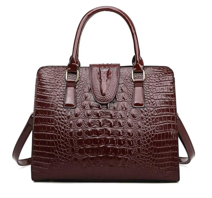 The Lily Bag - Croc Pattern