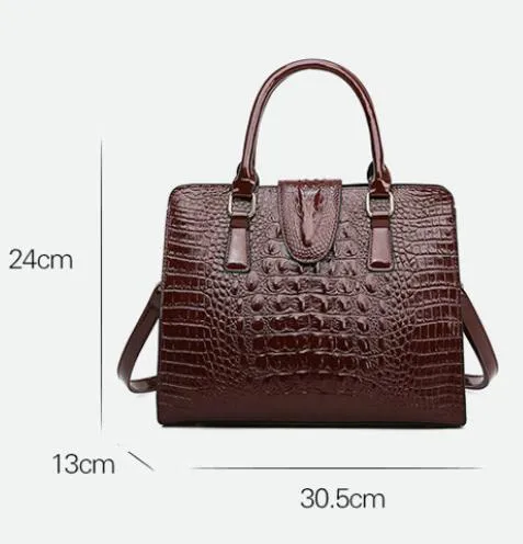 The Lily Bag - Croc Pattern